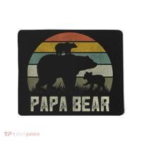  Funny Papa Bear Shirts, Cub 2 kid Fathers Day Grandpa Mousepad thumb 0