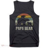  Funny Papa Bear Shirts, Cub 2 kid Fathers Day Grandpa Tank Top thumb 0