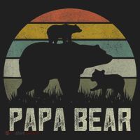  Funny Papa Bear Shirts, Cub 2 kid Fathers Day Grandpa Golf Towel thumb 3
