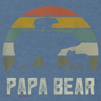  Funny Papa Bear Shirts, Cub 2 kid Fathers Day Grandpa Comfort Colors Garment-Dyed Hooded Sweatshirt thumb 2