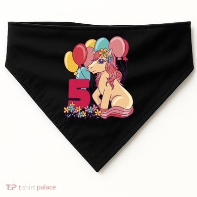 Fifth Pony Birthday USA-Made Doggie Bandana