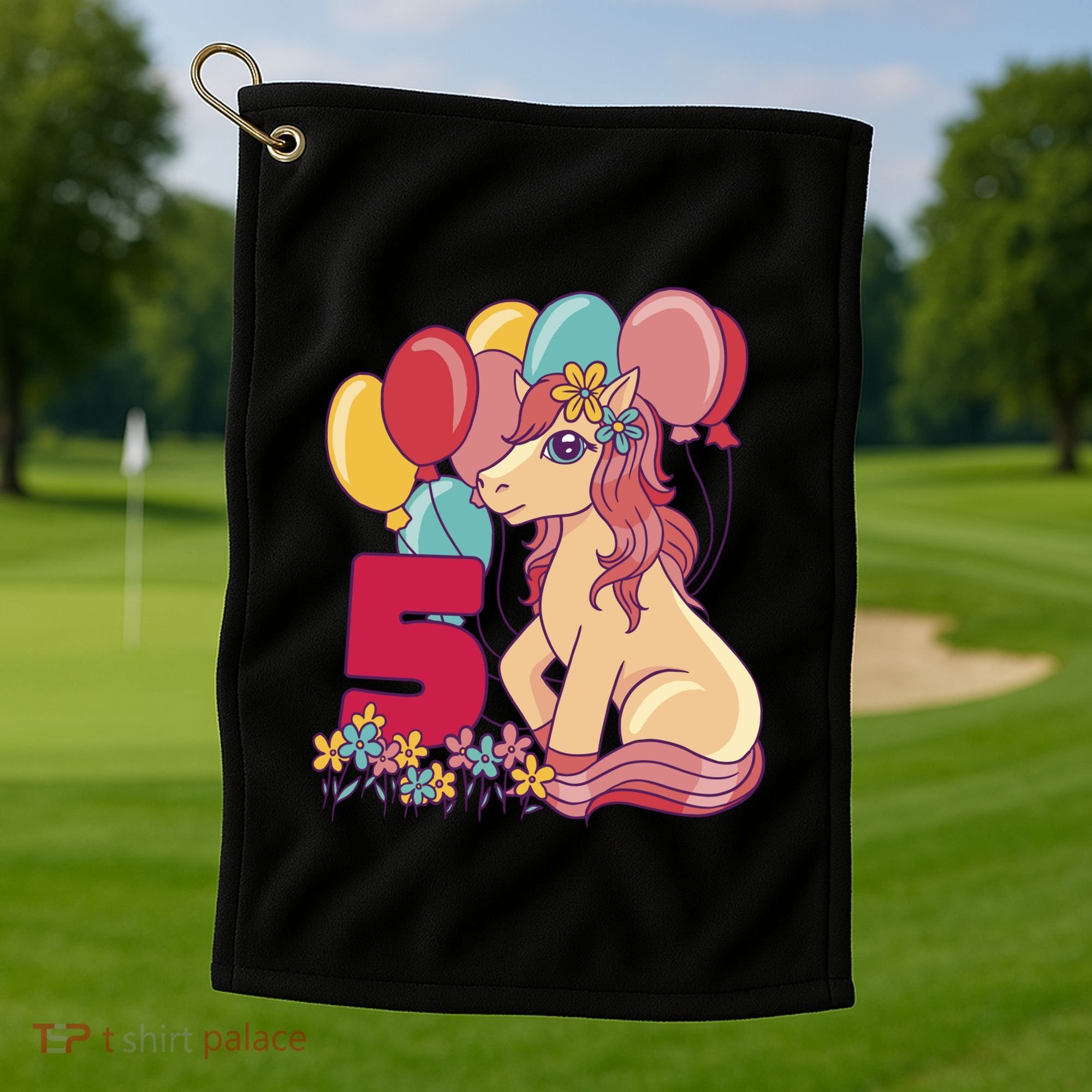 Fifth Pony Birthday Golf Towel