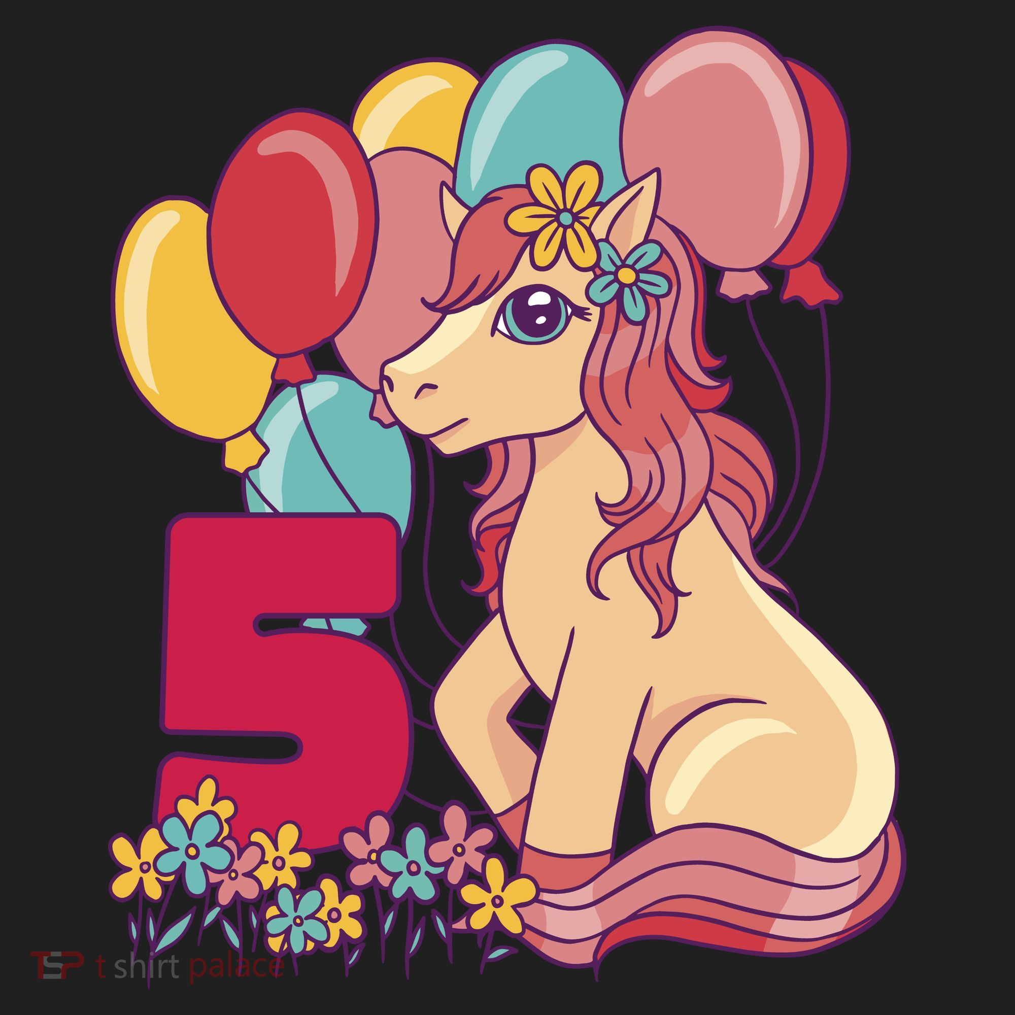 Fifth Pony Birthday Golf Towel