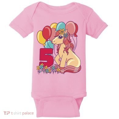 Fifth Pony Birthday Baby Bodysuit