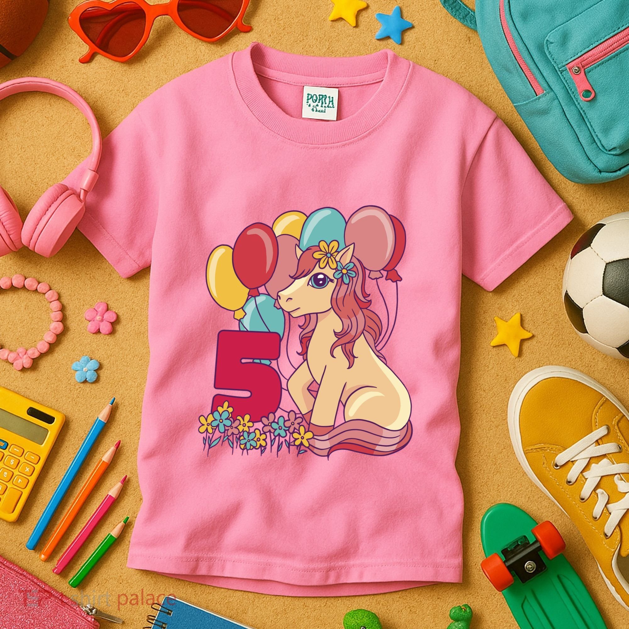 Fifth Pony Birthday Kids T-Shirt