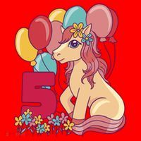 Fifth Pony Birthday Santa Hat thumb 1