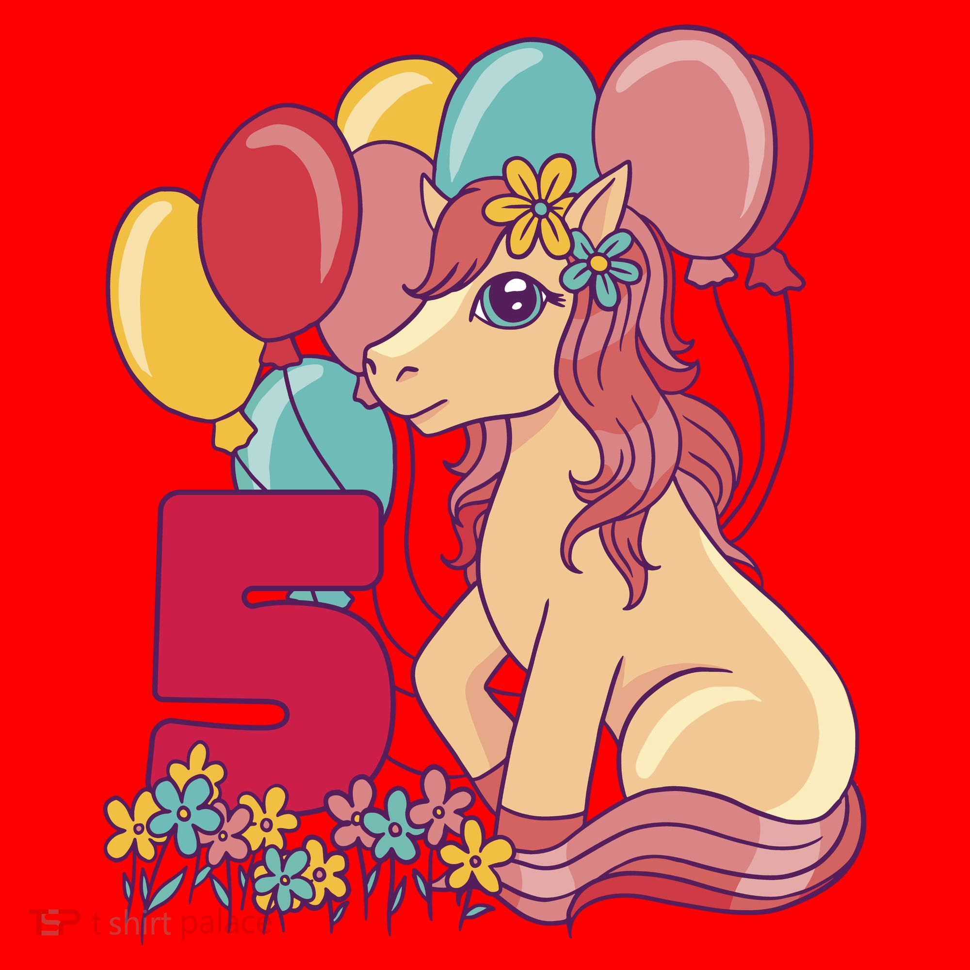 Fifth Pony Birthday Santa Hat