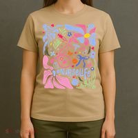 Floral Preppy Coquette Bow Nurse Stethoscope Nursing Doctor T-Shirt thumb 4