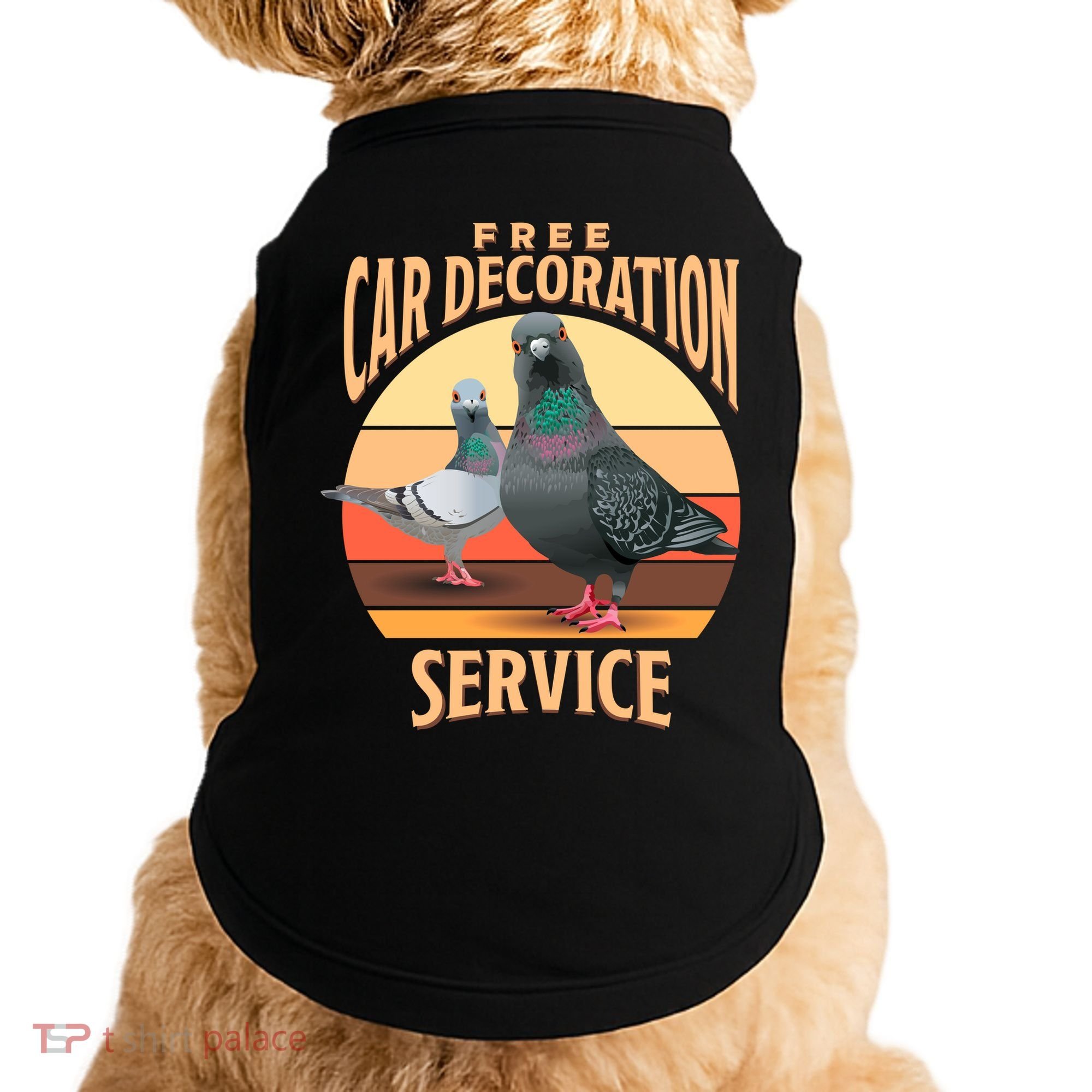 Funny Pigeon Car Decoration Service Doggie Tank