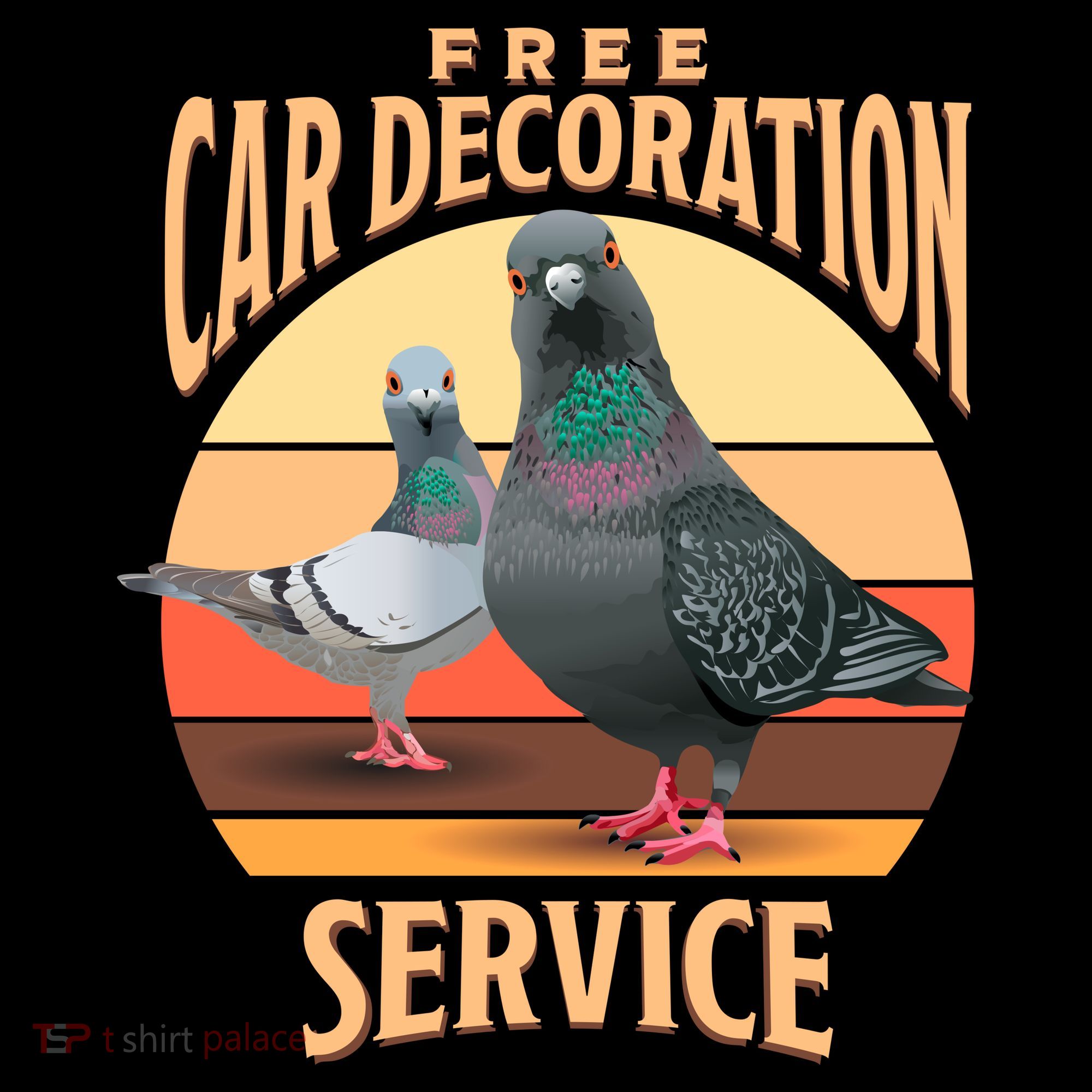 Funny Pigeon Car Decoration Service Bucket Hat