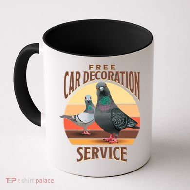 Funny Pigeon Car Decoration Service Coffee Mug