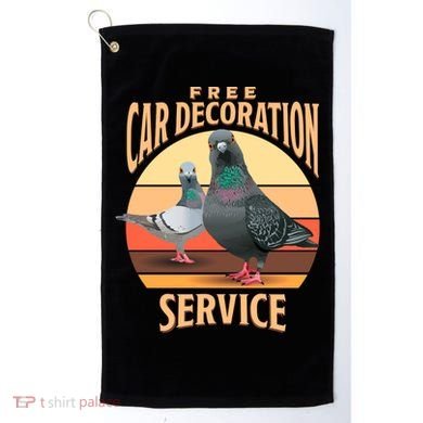 Funny Pigeon Car Decoration Service Golf Towel