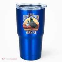Funny Pigeon Car Decoration Service Tumbler thumb 0