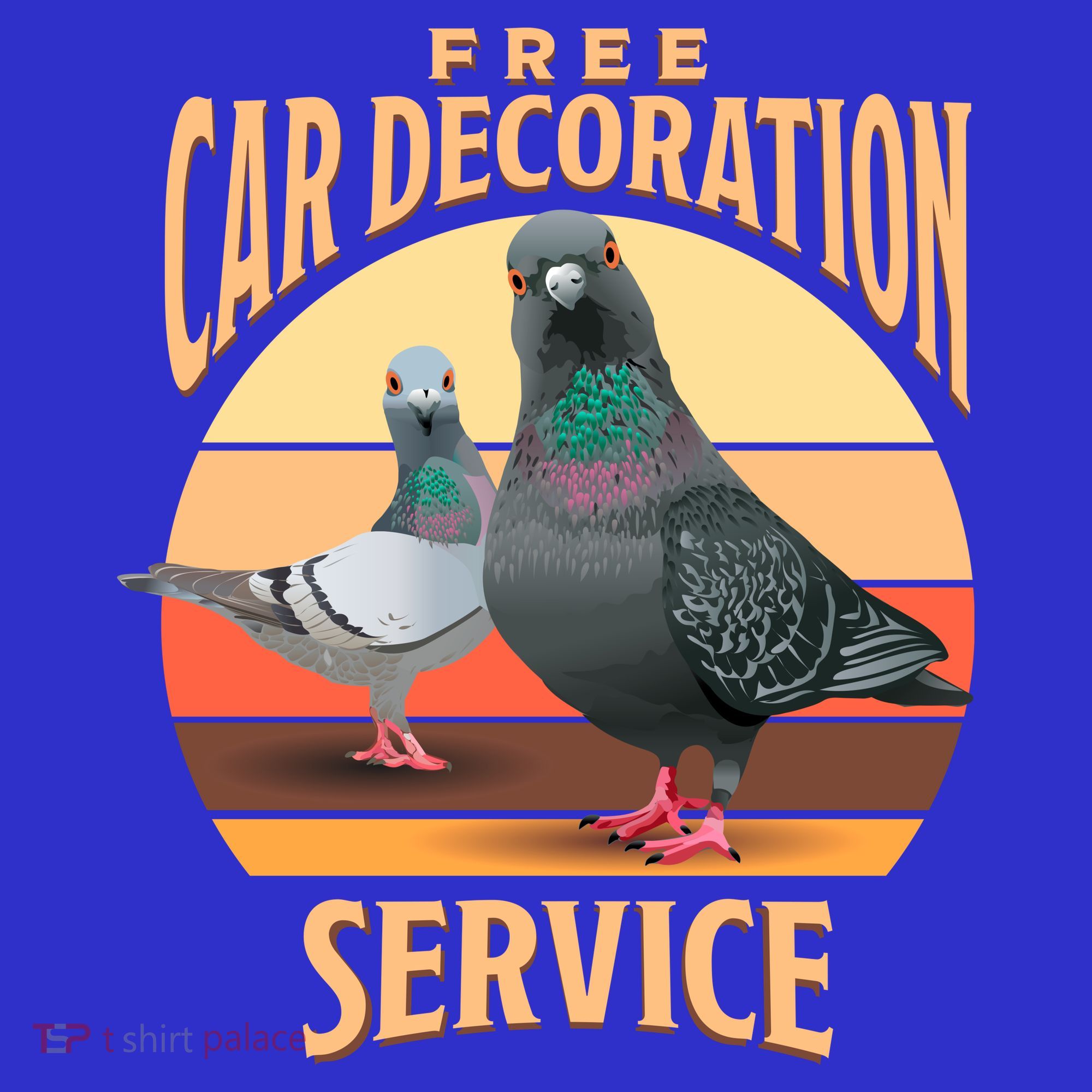 Funny Pigeon Car Decoration Service Mousepad
