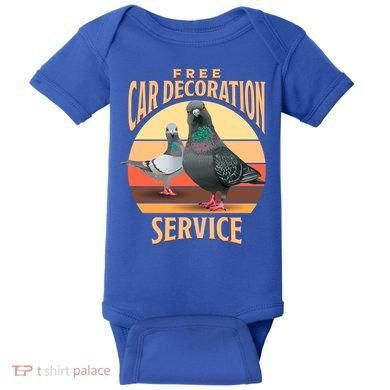 Funny Pigeon Car Decoration Service Baby Bodysuit