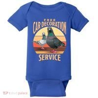 Funny Pigeon Car Decoration Service Baby Bodysuit thumb 0
