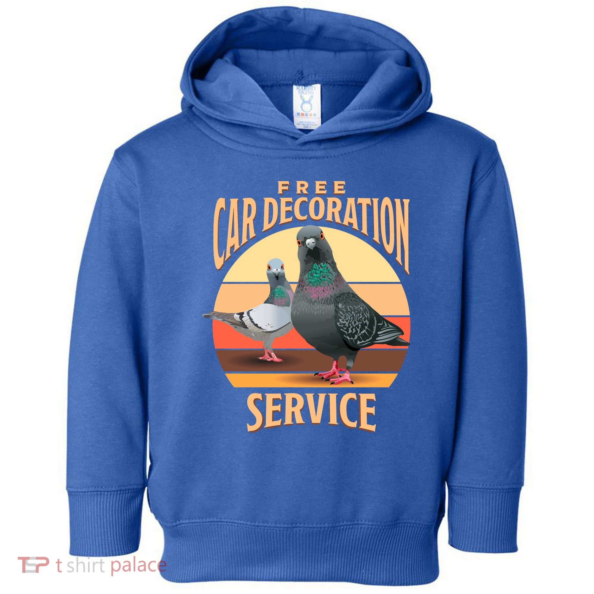 Funny Pigeon Car Decoration Service Toddler Hoodie