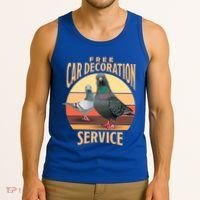 Funny Pigeon Car Decoration Service Tank Top thumb 3