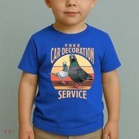 Funny Pigeon Car Decoration Service Toddler T-Shirt thumb 2