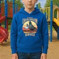 Funny Pigeon Car Decoration Service Kids Hoodie thumb 2