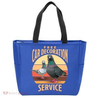 Funny Pigeon Car Decoration Service Tote Bag