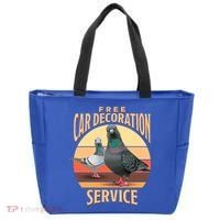 Funny Pigeon Car Decoration Service Tote Bag thumb 0