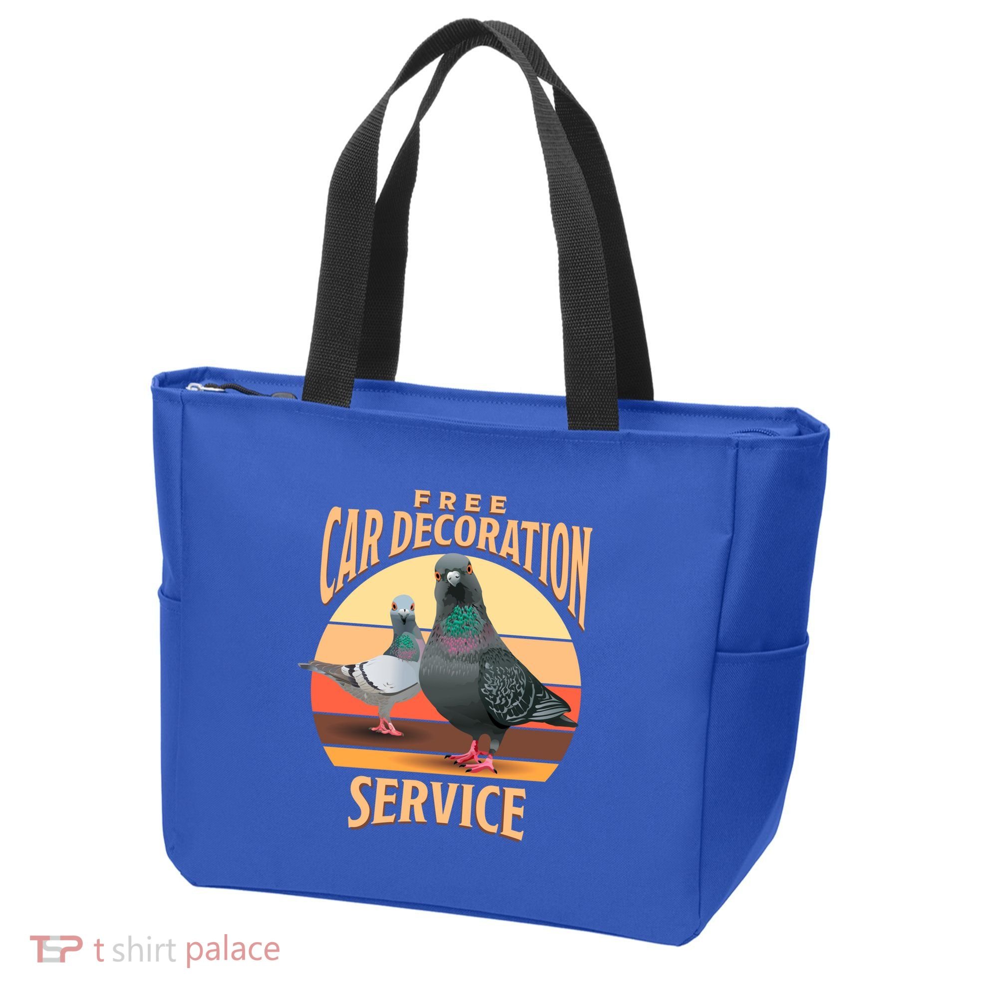 Funny Pigeon Car Decoration Service Tote Bag