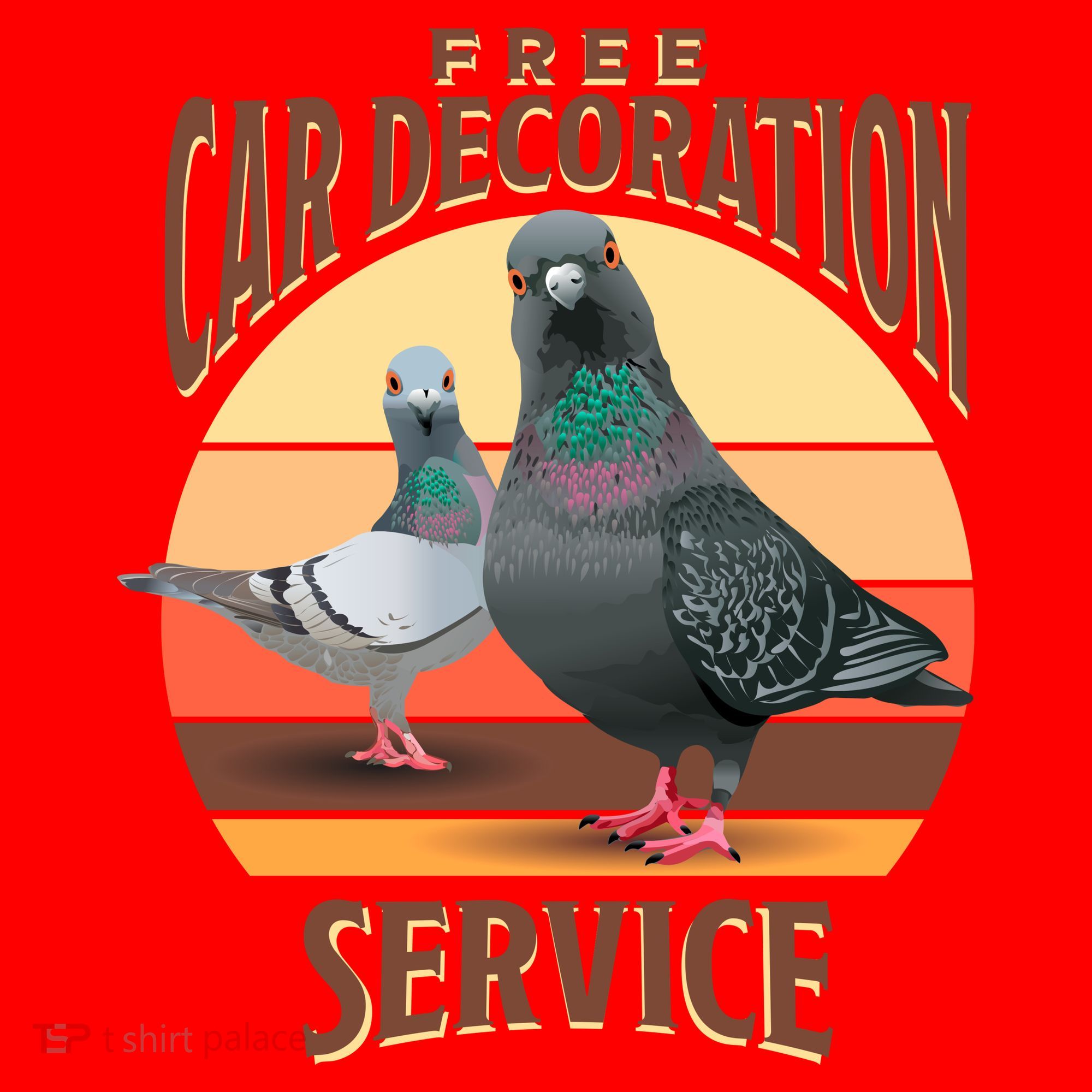 Funny Pigeon Car Decoration Service Santa Hat