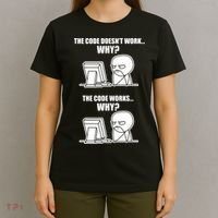 Funny Programmer Code Works Why Meme Tee T-Shirt thumb 4