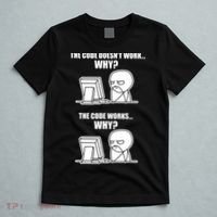 Funny Programmer Code Works Why Meme Tee T-Shirt thumb 5