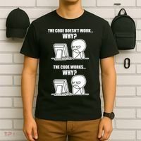 Funny Programmer Code Works Why Meme Tee T-Shirt thumb 6