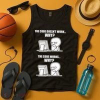 Funny Programmer Code Works Why Meme Tee Tank Top thumb 4