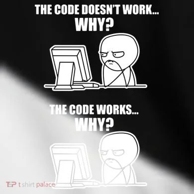 Funny Programmer Code Works Why Meme Tee Toddler Fine Jersey T-Shirt