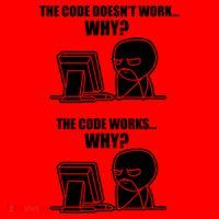 Funny Programmer Code Works Why Meme Tee Santa Hat thumb 1