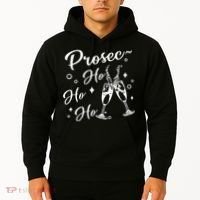 Funny Presecco Christmas Vacation Retro Prosec Ho Ho Ho Hoodie thumb 2