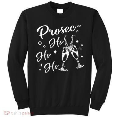 Funny Presecco Christmas Vacation Retro Prosec Ho Ho Ho Sweatshirt