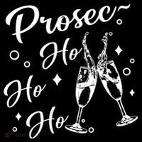 Funny Presecco Christmas Vacation Retro Prosec Ho Ho Ho T-Shirt thumb 7