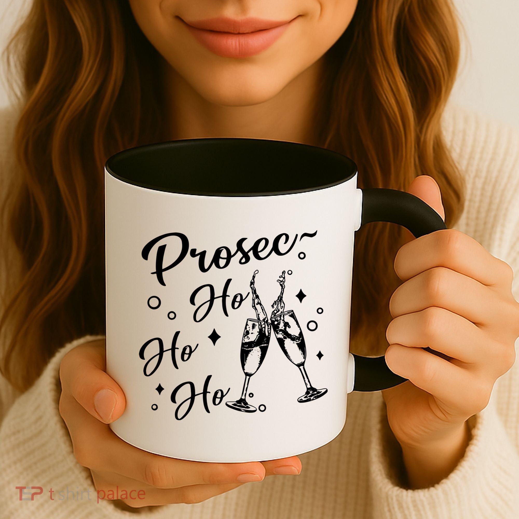 Funny Presecco Christmas Vacation Retro Prosec Ho Ho Ho Coffee Mug