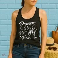 Funny Presecco Christmas Vacation Retro Prosec Ho Ho Ho Women's Tank Top thumb 2