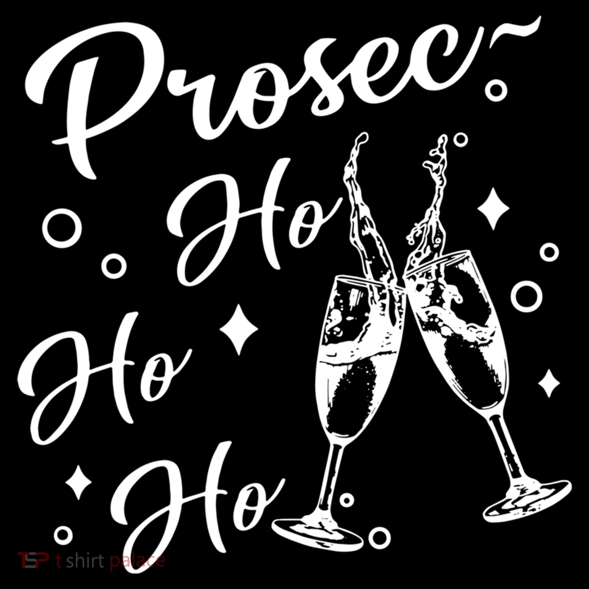 Funny Presecco Christmas Vacation Retro Prosec Ho Ho Ho Baby Bodysuit