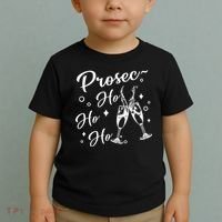 Funny Presecco Christmas Vacation Retro Prosec Ho Ho Ho Toddler T-Shirt thumb 2