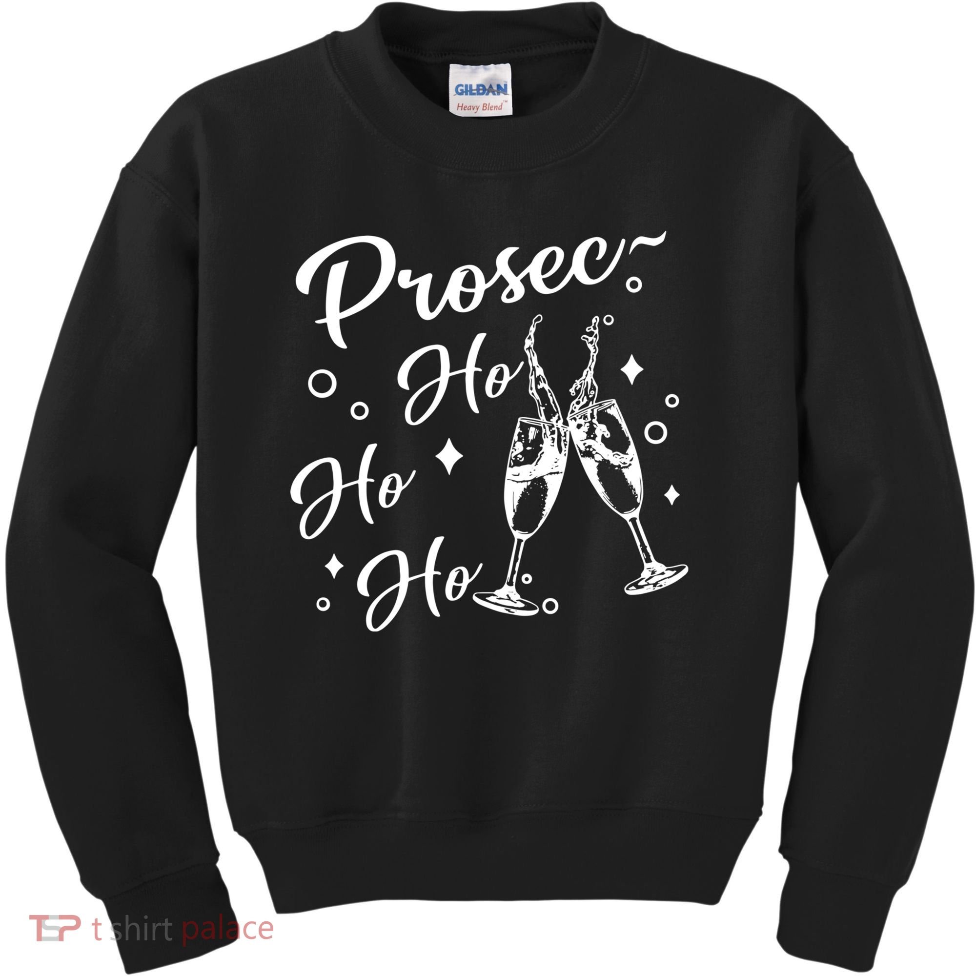 Funny Presecco Christmas Vacation Retro Prosec Ho Ho Ho Kids Sweatshirt