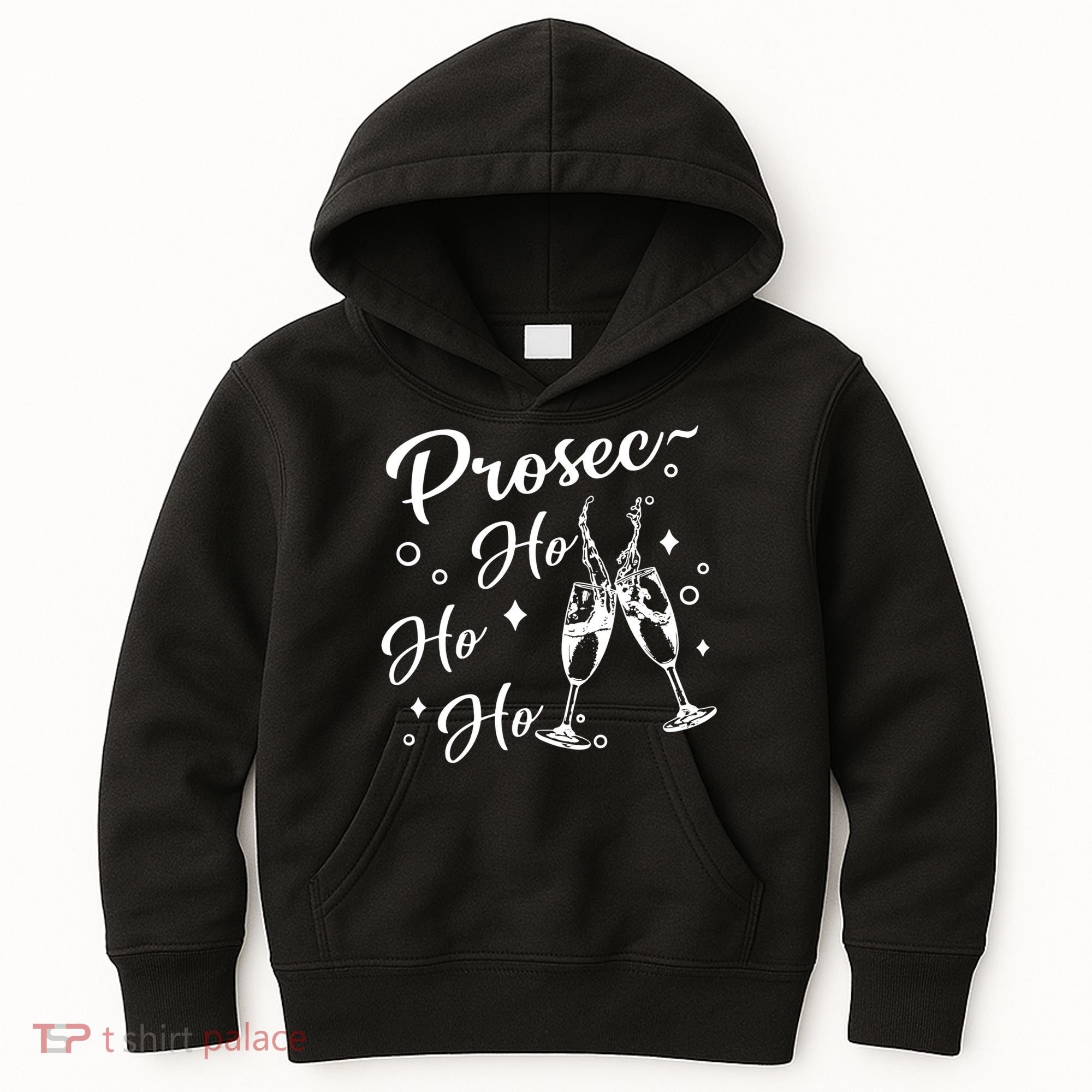 Funny Presecco Christmas Vacation Retro Prosec Ho Ho Ho Kids Hoodie