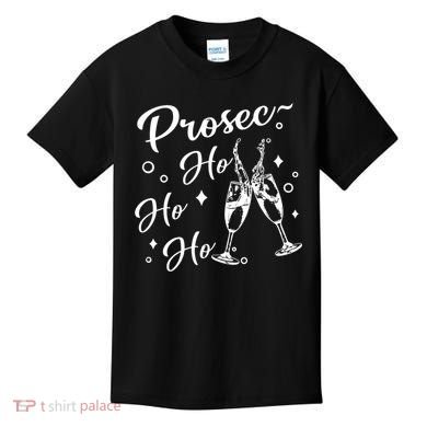 Funny Presecco Christmas Vacation Retro Prosec Ho Ho Ho Kids T-Shirt