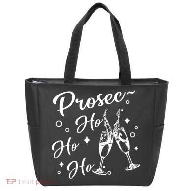 Funny Presecco Christmas Vacation Retro Prosec Ho Ho Ho Tote Bag