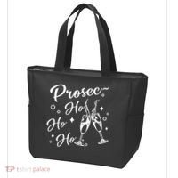 Funny Presecco Christmas Vacation Retro Prosec Ho Ho Ho Tote Bag thumb 3