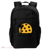 Fun Pickleball Cute Gift Happy Hour W/ Huge Pickleball Sunset Cute Gift Backpack thumb 0