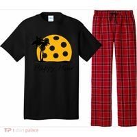 Fun Pickleball Cute Gift Happy Hour W/ Huge Pickleball Sunset Cute Gift Pajama Set thumb 0