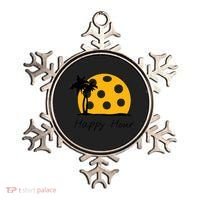 Fun Pickleball Cute Gift Happy Hour W/ Huge Pickleball Sunset Cute Gift Ornament thumb 0
