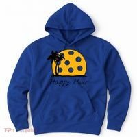 Fun Pickleball Cute Gift Happy Hour W/ Huge Pickleball Sunset Cute Gift Hoodie thumb 0